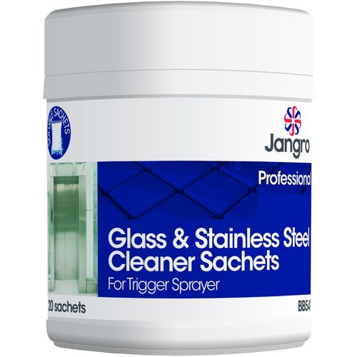 Jangro Glass & Stainless Steel Cleaner Sachets for Trigger Sprayer (BB541)
